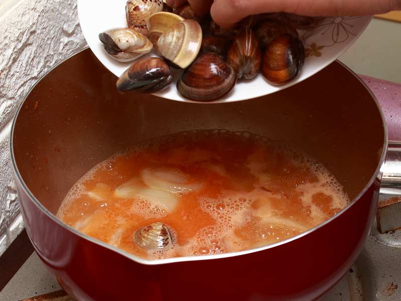 什錦海鮮烏龍麵 - 運用蝦湯讓味道更鮮美 Part4